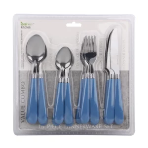 Ideal Kitchen 16PK Dinnerware Set Blue